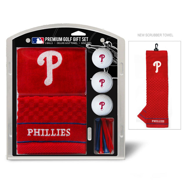 Set de regalo de golf de los Philadelphia Phillies con toalla bordada