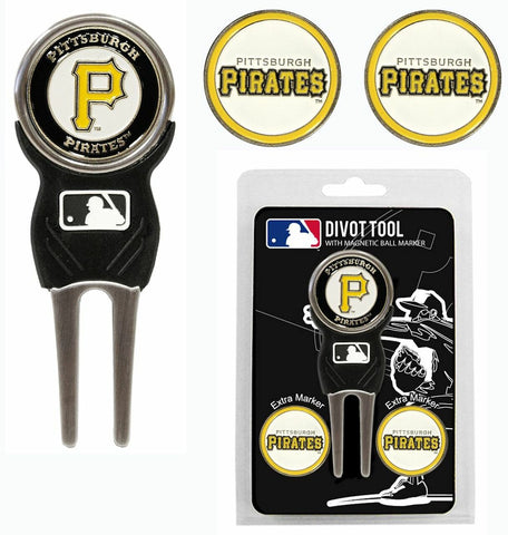 ~Pittsburgh Pirates Golf Divot Tool with 3 Markers - Special Order~ backorder