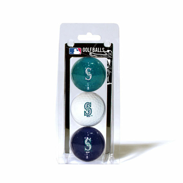 Seattle Mariners 3 Pack of Golf Balls