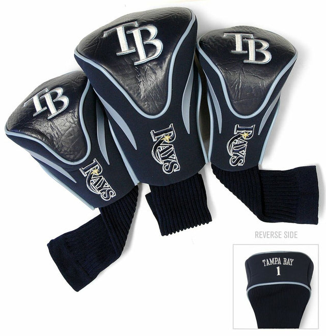 Tampa Bay Rays Golf Club 3 Piece Contour Headcover Set