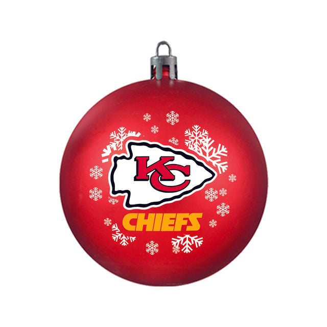 Kansas City Chiefs Ornament Shatterproof Ball