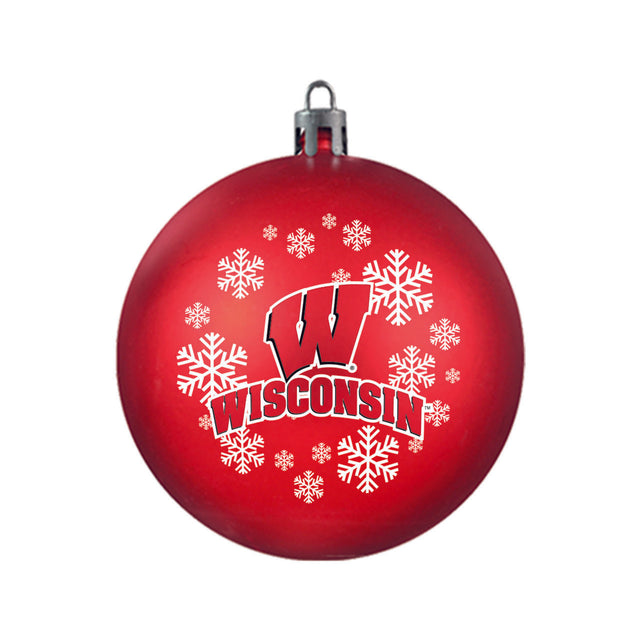 Adorno de bola irrompible de los Wisconsin Badgers