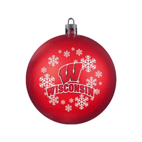 ~Wisconsin Badgers Ornament Shatterproof Ball~ backorder