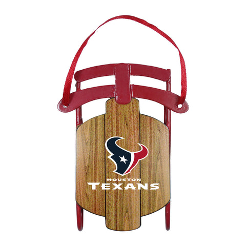 Houston Texans Ornament Metal Sled