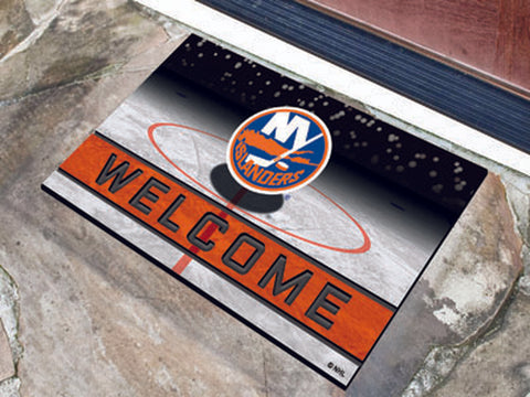 ~New York Islanders Door Mat 18x30 Welcome Crumb Rubber - Special Order~ backorder