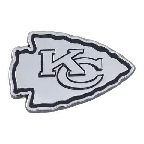 Kansas City Chiefs Auto Emblem Premium Metal Chrome