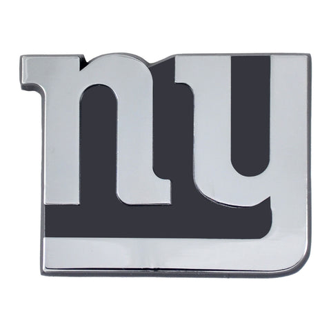 New York Giants Auto Emblem Premium Metal Chrome