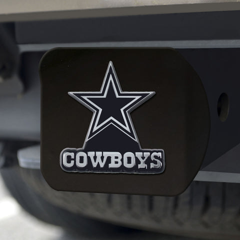 Dallas Cowboys Hitch Cover Chrome Emblem on Black - Special Order