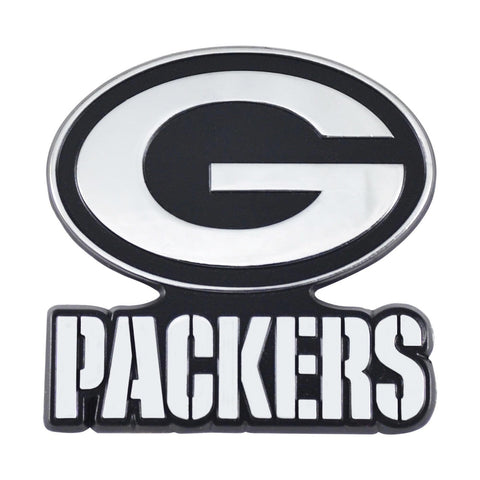 Green Bay Packers Auto Emblem Premium Metal Chrome