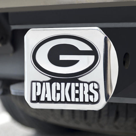 ~Green Bay Packers Hitch Cover Chrome Emblem on Chrome - Special Order~ backorder