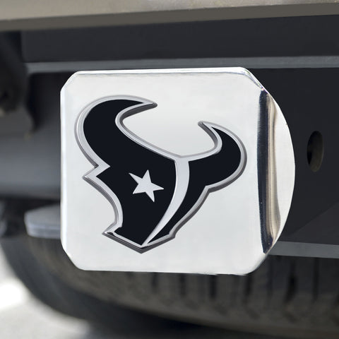 ~Houston Texans Hitch Cover Chrome Emblem on Chrome - Special Order~ backorder