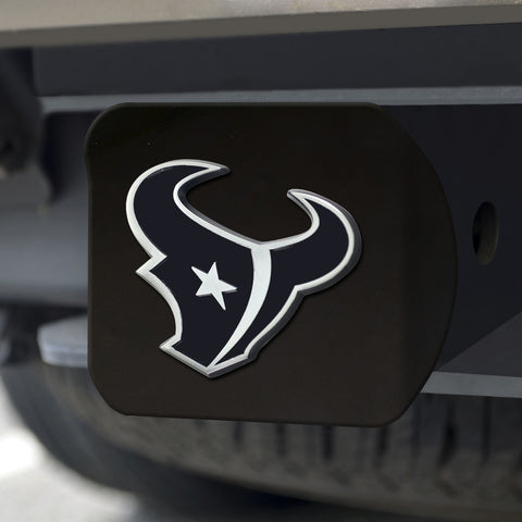~Houston Texans Hitch Cover Chrome Emblem on Black - Special Order~ backorder