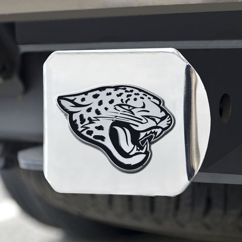 ~Jacksonville Jaguars Hitch Cover Chrome Emblem on Chrome - Special Order~ backorder