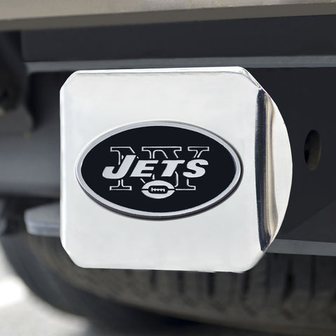 ~New York Jets Hitch Cover Chrome Emblem on Chrome - Special Order~ backorder