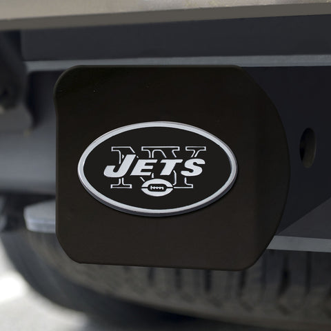 ~New York Jets Hitch Cover Chrome Emblem on Black - Special Order~ backorder
