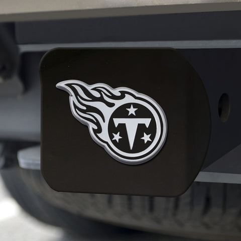 ~Tennessee Titans Hitch Cover Chrome Emblem on Black - Special Order~ backorder