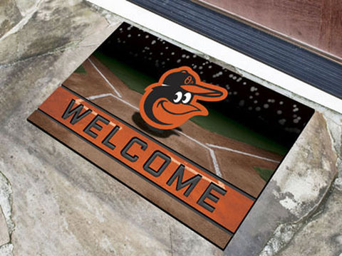 ~Baltimore Orioles Door Mat 18x30 Welcome Crumb Rubber - Special Order~ backorder