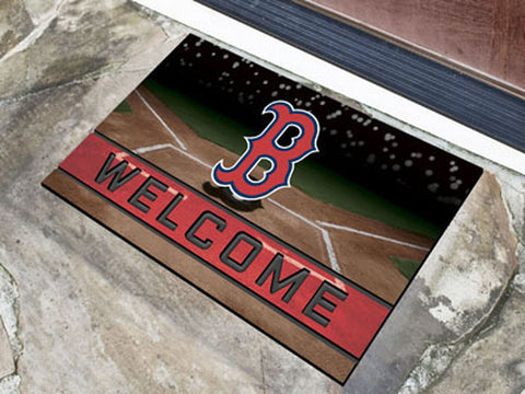 ~Boston Red Sox Door Mat 18x30 Welcome Crumb Rubber - Special Order~ backorder