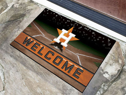~Houston Astros Door Mat 18x30 Welcome Crumb Rubber - Special Order~ backorder