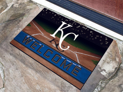 ~Kansas City Royals Door Mat 18x30 Welcome Crumb Rubber - Special Order~ backorder