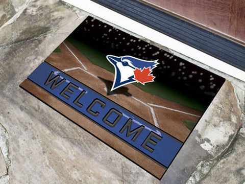 ~Toronto Blue Jays Door Mat 18x30 Welcome Crumb Rubber - Special Order~ backorder