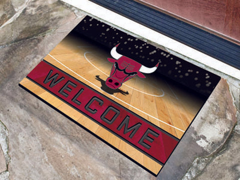 ~Chicago Bulls Door Mat 18x30 Welcome Crumb Rubber - Special Order~ backorder
