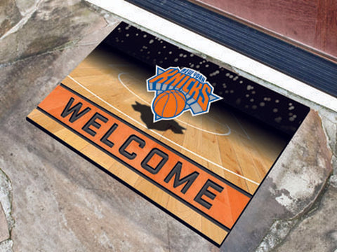 ~New York Knicks Door Mat 18x30 Welcome Crumb Rubber - Special Order~ backorder