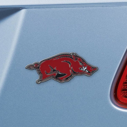 ~Arkansas Razorbacks Auto Emblem Premium Metal Color Special Order~ backorder