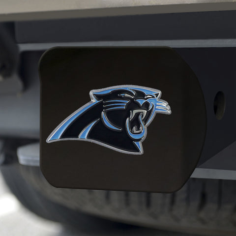 Carolina Panthers Hitch Cover Color Emblem on Black