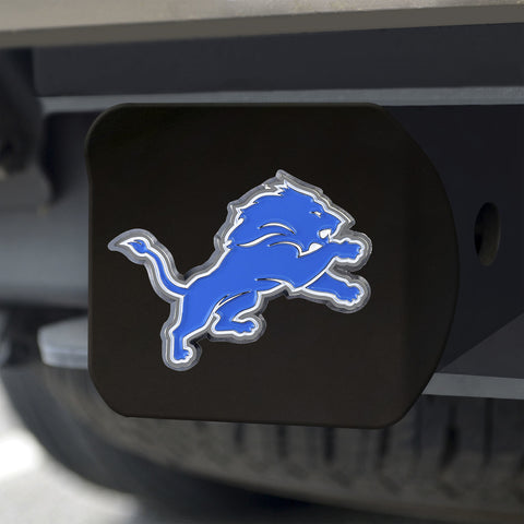 ~Detroit Lions Hitch Cover Color Emblem on Black~ backorder