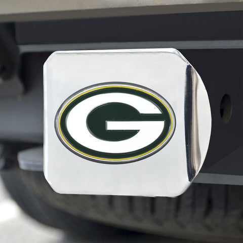 ~Green Bay Packers Hitch Cover Color Emblem on Chrome~ backorder
