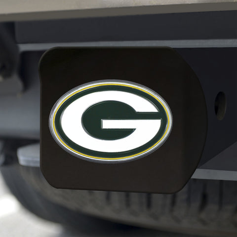 ~Green Bay Packers Hitch Cover Color Emblem on Black~ backorder