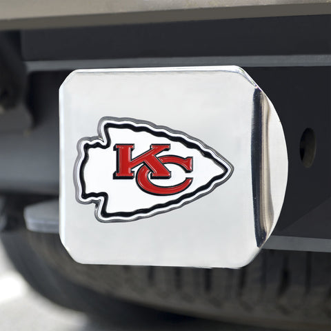 ~Kansas City Chiefs Hitch Cover Color Emblem on Chrome~ backorder