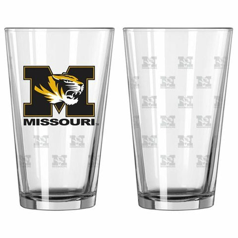 ~Missouri Tigers Satin Etch Pint Glass Set - Special Order~ backorder