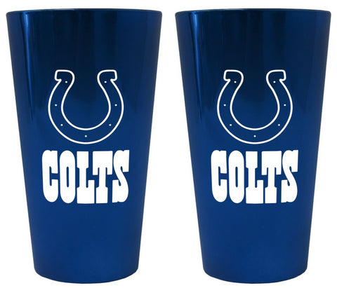 ~Indianapolis Colts Lusterware Pint Glass - Set of 2~ backorder