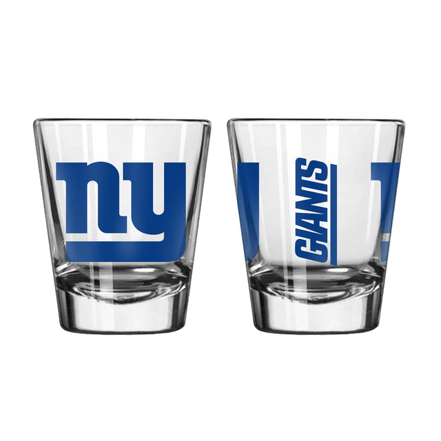 Vaso de chupito de los New York Giants (paquete de 2) - Gameday Design