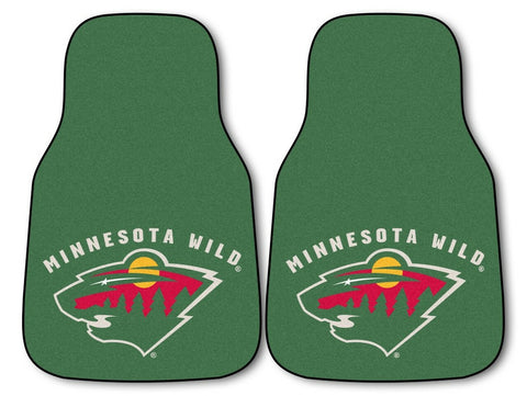 ~Minnesota Wild Car Mats Printed Carpet 2 Piece Set - Special Order~ backorder