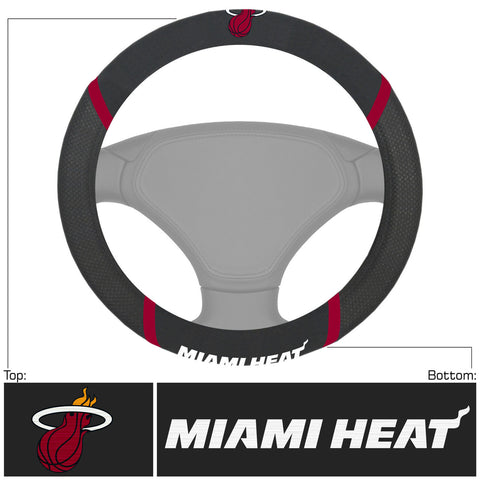 ~Miami Heat Steering Wheel Cover Mesh/Stitched Special Order~ backorder