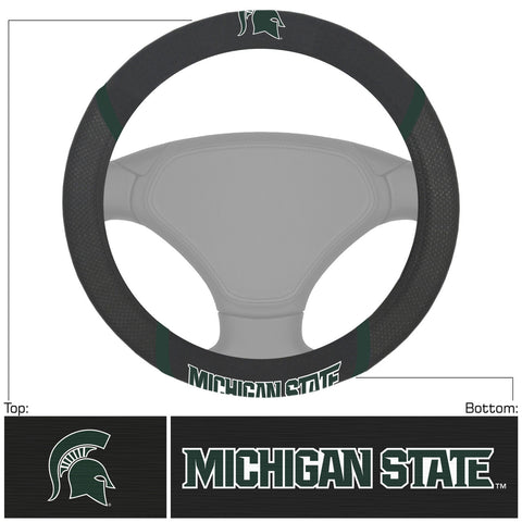 ~Michigan State Spartans Steering Wheel Cover Mesh/Stitched~ backorder