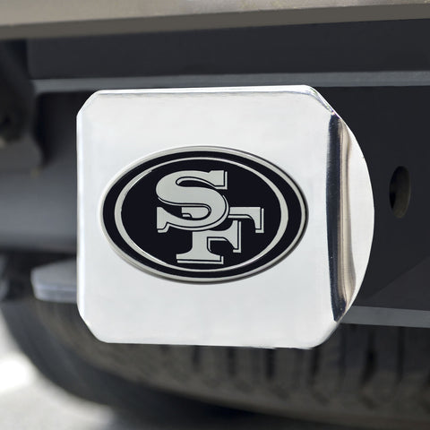 ~San Francisco 49ers Hitch Cover Chrome Emblem on Chrome - Special Order~ backorder