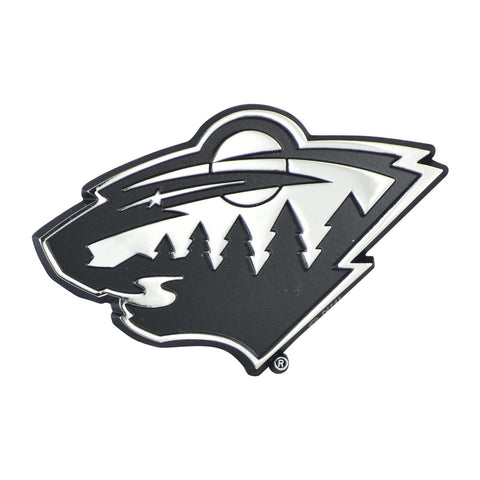 ~Minnesota Wild Auto Emblem Premium Metal Chrome Special Order~ backorder