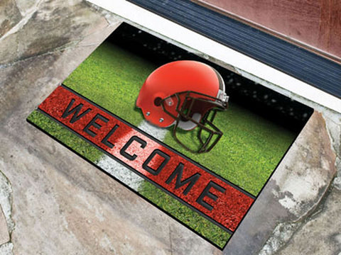 ~Cleveland Browns Door Mat 18x30 Welcome Crumb Rubber - Special Order~ backorder