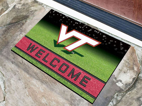 ~Virginia Tech Hokies Door Mat 18x30 Welcome Crumb Rubber - Special Order~ backorder