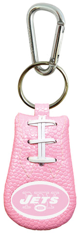 New York Jets Keychain Pink Football CO