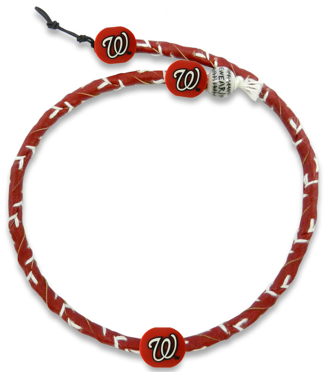 Washington Nationals Necklace Frozen Rope Team Color Baseball CO