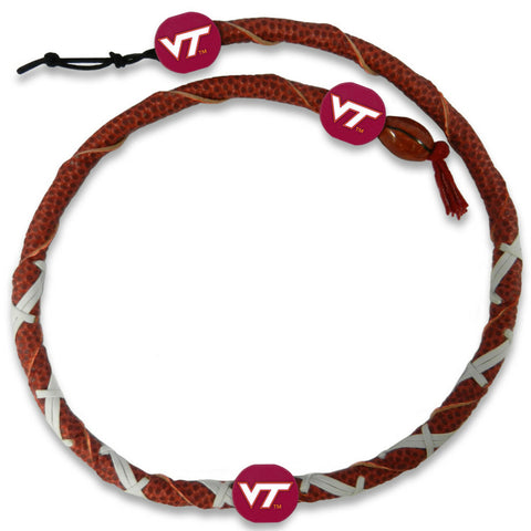 Virginia Tech Hokies Necklace Spiral Football CO