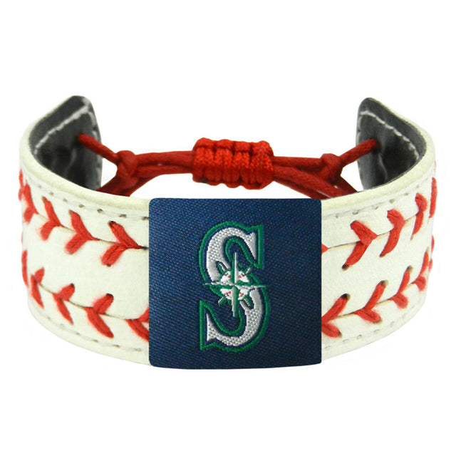 Pulsera clásica de los Seattle Mariners con dos costuras CO