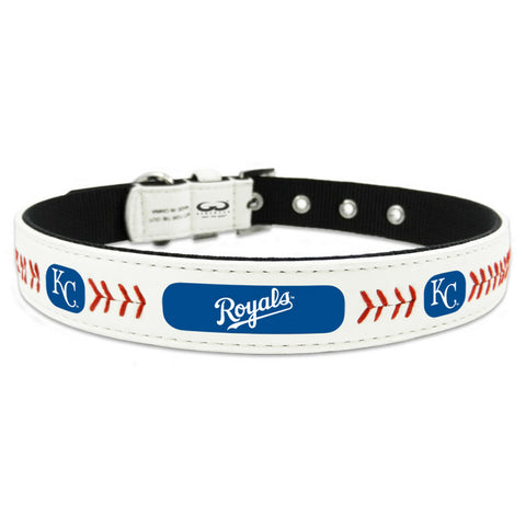 Kansas City Royals Pet Collar Classic Baseball Leather Size Large CO