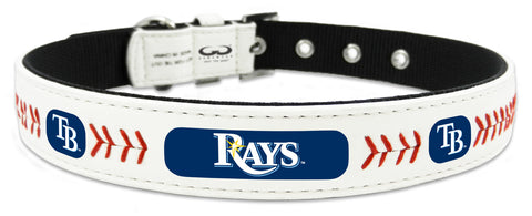 ~Tampa Bay Rays Pet Collar Classic Baseball Leather Size Small~ backorder