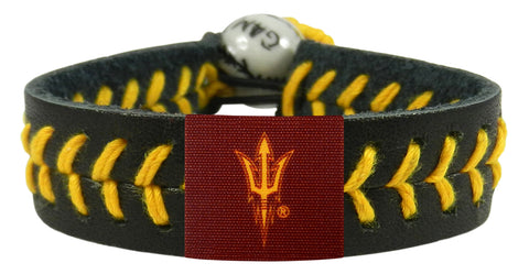 ~Arizona State Sun Devils Pitchfork Logo Team Color Baseball Bracelet~ backorder